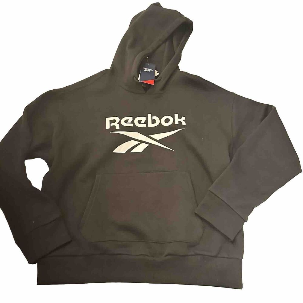 Reebok Training Hoodie Sweatshirt Women’s 1X Ebony Pullover NEW